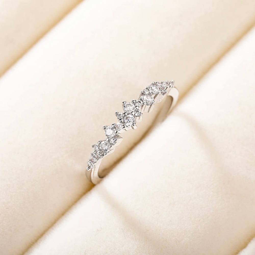 CZ and sterling silver galaxy band. Brand new!
